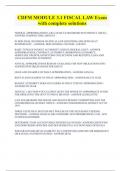 CDFM MODULE 3&period;1 FISCAL LAW Exam with complete solutions