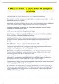 CDFM Module 2&period;1 questions with complete solutions