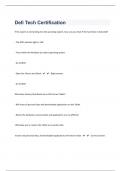 Dell Tech Certification 53 Questions with 100&percnt; Correct Answers &vert; Updated &vert; Guaranteed A&plus;