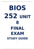 BIOS 252 UNIT 8 FINAL EXAM STUDY GUIDE
