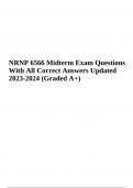 NRNP 6566 Midterm Exam Questions With All Correct Answers Updated 2023-2024 (Graded A+)