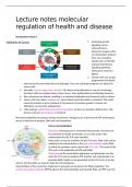 Lecture Notes Molecular Regulation of Health and Disease, HAP31806