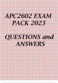 APC2602 EXAM PACK 2023