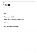 OCR AS Level Mathematics B (MEI) H630/01 JUNE 2023 QUESTION PAPER AND MARK SCHEME