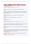 ATI Teas 7 Math exam 100&percnt; correct  QUESTIONS AND ANSWERS 2023