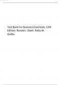 Test Bank For Business Essentials, 12th Edition. Ronald J. Ebert. Ricky W. Griffin (1).