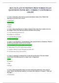 2023 ATI NUTRITION PROCTORED EXAM QUESTIONS WITH 100&percnt; CORRECT ANSWERS&sol;A&plus; GRADE