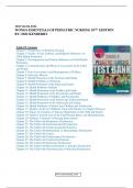 Test Bank For Wong's Essentials Of Pediatric Nursing 10th Edition Hockenberry