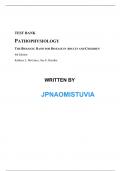 TEST BANK PATHOPHYSIOLOGY THE BIOLOGIC BASIS FOR DISEASE IN ADULTS AND CHILDREN 8th Edition Kathryn L McCance&comma; Sue E Huether Test bank Questions and Complete Solutions to All Chapters