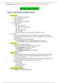 NURSING NUR 256 REVIEW FOR EXAM 1&period;&lbrack;MENTAL HEALTH AND MENTAL ILLNESS&rsqb;