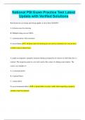 National PSI Exam Practice Test Questions with Correct Answers  Latest  Update with Verified Solutions