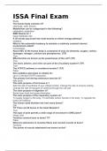 ISSA EXAM FINAL nutrition with 100&percnt; Correct Answers 2023