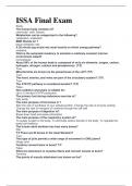 ISSA EXAM FINAL nutrition with 100&percnt; Correct Answers 2023