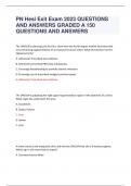 PN Hesi Exit Exam 2023 QUESTIONS  AND ANSWERS GRADED A 150  QUESTIONS AND ANSWERS