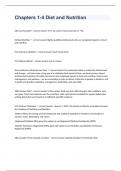Chapters 1-4 Diet and Nutrition questions n answers graded A&plus; 2023 