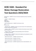 Exam &lpar;elaborations&rpar; IICRC S500 