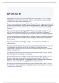 CPCS Set 01 Exam Questions and Answers