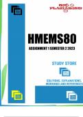 HMEMS80 Assignment 1 Semester 2 2023
