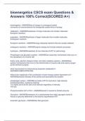bioenergetics CSCS exam Questions & Answers 100&percnt; Correct&lpar;SCORED A&plus;&rpar;