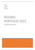 RCE2601 Portfolio 2023