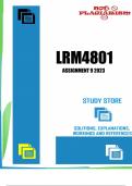 LRM4801 Assignment 9 Semester 2 2023
