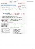 Physics Electricity Notes - GCSE, A-Level, Unviersity,