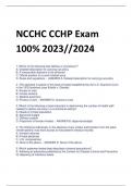 NCCHC CCHP Exam 100% 2023//2024