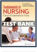 TEST BANK FOR FUNDAMENTALS OF NURSING: CONCEPTS AND COMPETENCIES FOR PRACTICE 9TH EDITION CRAVEN