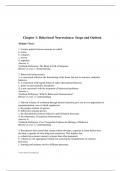 Chapter 1 Behavioral Neuroscience Scope and Outlook