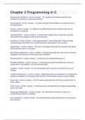 Chapter 2 Programming in C Question and answers rated A&plus; 2023