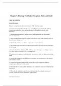 Chapter 9 Hearing, Vestibular Perception, Taste, and Smell