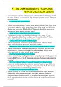 ATI PN COMPREHENSIVE PREDICTOR RETAKE 2023&sol;2024 update
