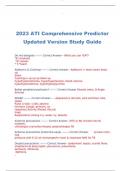 2023 ATI Comprehensive Predictor Updated Version Study Guide