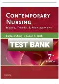 Test Bank Cherry Jacob Contemporary Nursing Issues Trends And Management 7th Edition