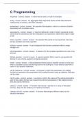 C Programming Question and answers 100&percnt; correct 2023