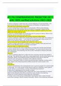 ATI PN COMPREHENSIVE PREDICTOR 2017- with 100% verified solutions-2023-2024