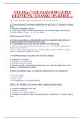 OTL PRACTICE EXAM B MULTIPLE QUESTIONS AND ANSWERS RATED A&period;