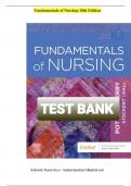 Test Bank for Fundamentals of Nursing 9th & 10th Edition by Taylor All Chapters &vert; Complete Guide A