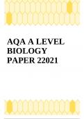 AQA A LEVEL BIOLOGY PAPER 2 2021