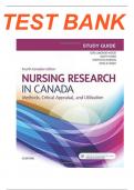 Test Bank&colon; Nursing Research in Canada&comma; 4th Edition&comma; Geri LoBiondo-Wood&comma; Judith Haber&comma; Cherylyn Cameron&comma; Mina Singh&vert; COMPLETE 