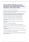 SSTTUUDDYY, DSE Remembered Questions, DSE, ADEX Review, CDCA Questions and Answers 2023