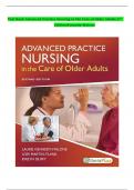 Test Bank Advanced Practice Nursing in the Care of Older Adults 2nd Edition Kennedy-Malone