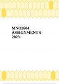 MNO2604 ASSIGNMENT 6 2023&period;