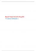 Board Vitals NCLEX  RN Question and Answers.