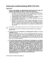 Burgerlijk Procesrecht II (BPR2) antwoorden studiehandleiding, week 7