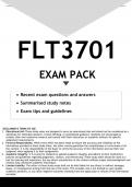 FLT3701 EXAM PACK 2023 - DISTINCTION GUARANTEED