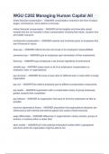 WGU C202 Managing Human Capital All QUESTIONS AND ANSWERS VERSON 2023&sol;2024