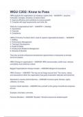 WGU C202&colon; Know to Pass COMPLETE QUESTIONS AND ANSWERS 2023&sol;2024