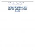 Test Bank For Pathophysiology 9th Edition McCance &comma;All Chapters