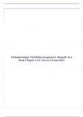 Pathophysiology 7th Edition Jacquelyn L. Banasik Test Bank Chapter 1-54 | Newest Version 2023